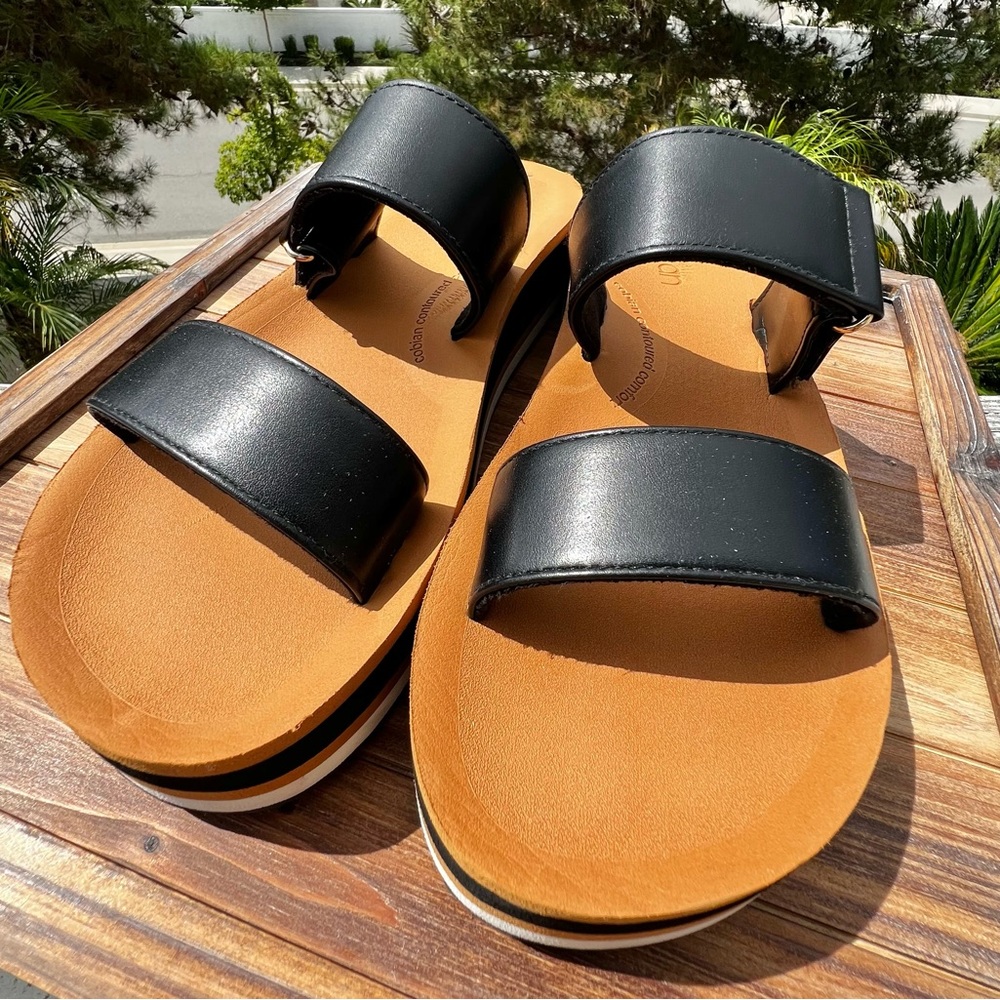 Women's Cobian Vira Rise Sandal Black Size 10 Platform Slides Basically New!🙌🏻